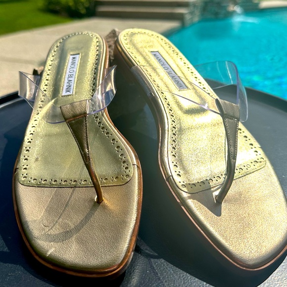 Manolo Blahnik Benahubi PVC flat sandal - Picture 3 of 6